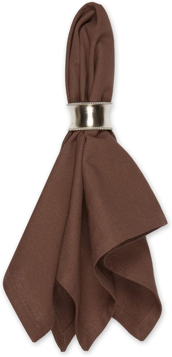 imageDII Solid Napkin Set Collection 20x20 Artichoke 6 PieceBark Brown