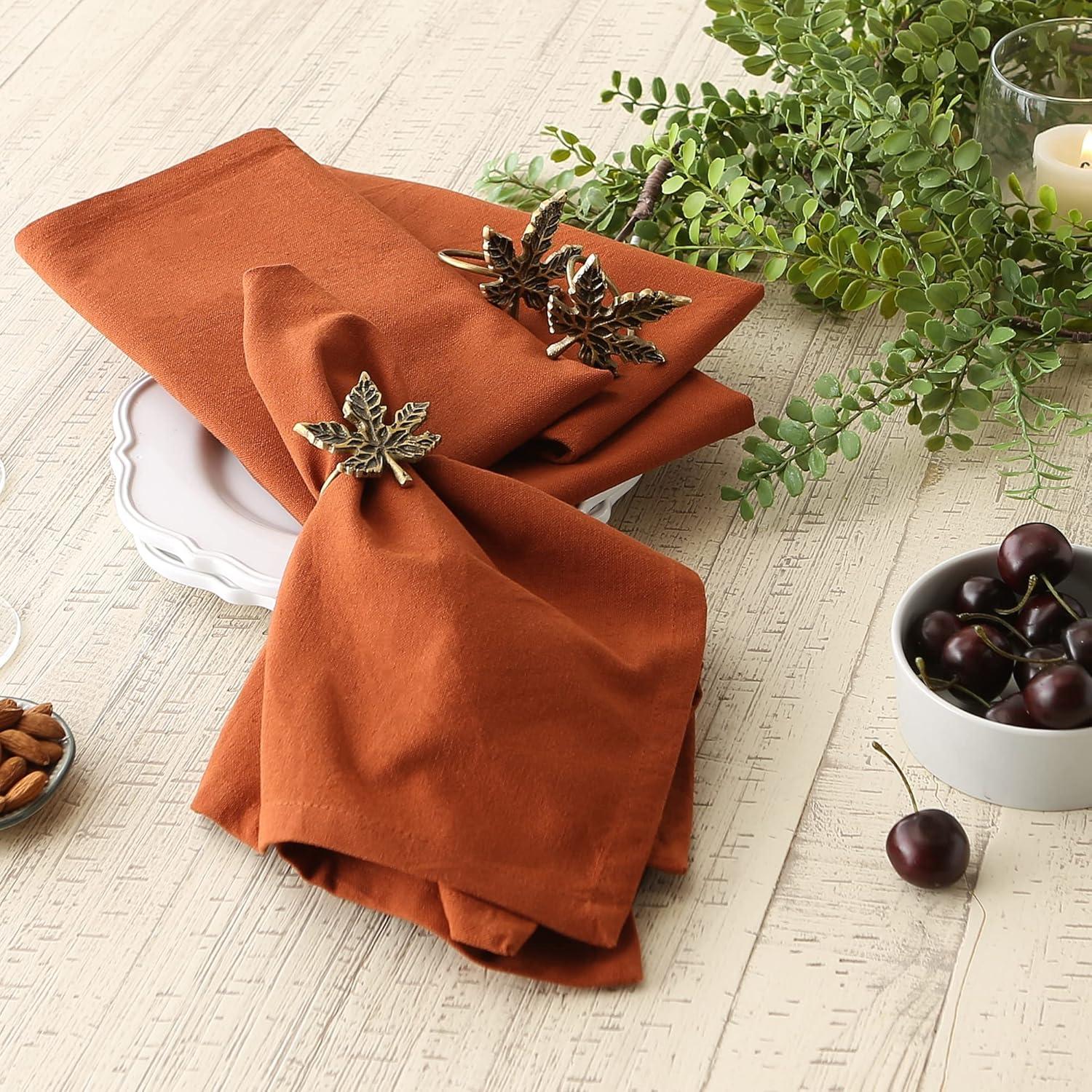 imageDII Solid Napkin Set Collection 20x20 Artichoke 6 PieceCinnamon