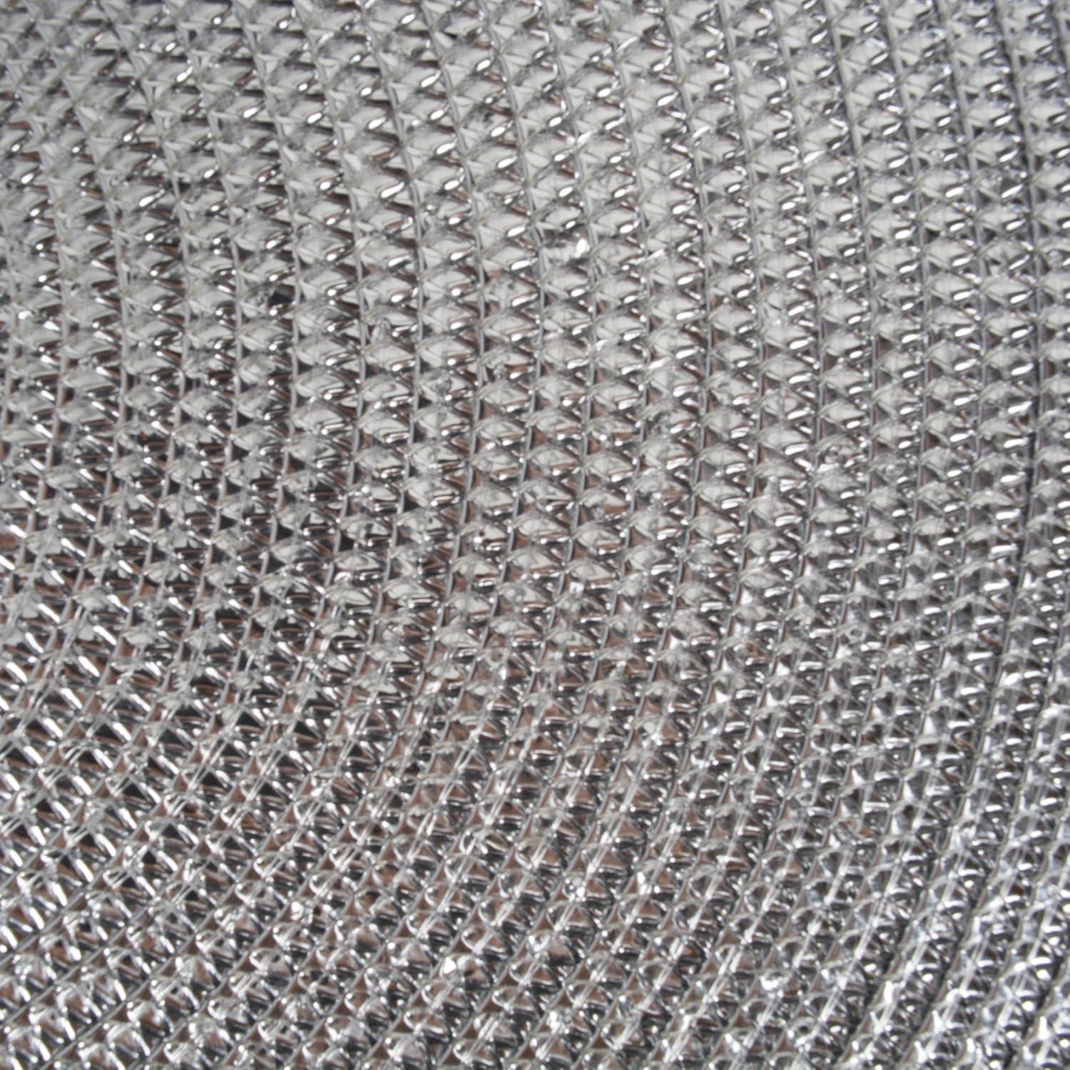 imageDII Woven Placemats Collection Metallic Round Placemat Set 15quot Champagne 4 PieceSilver