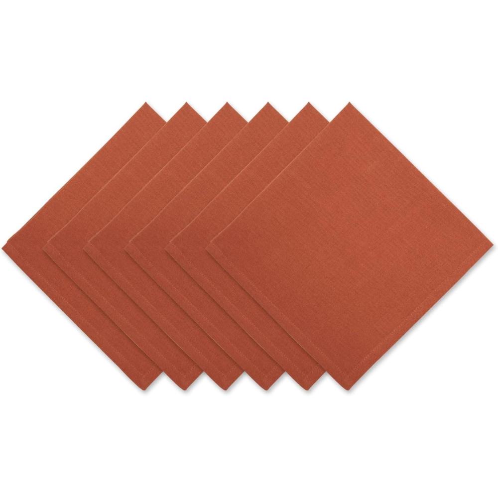 imageDII Solid Napkin Set Collection 20x20 Artichoke 6 PieceCinnamon