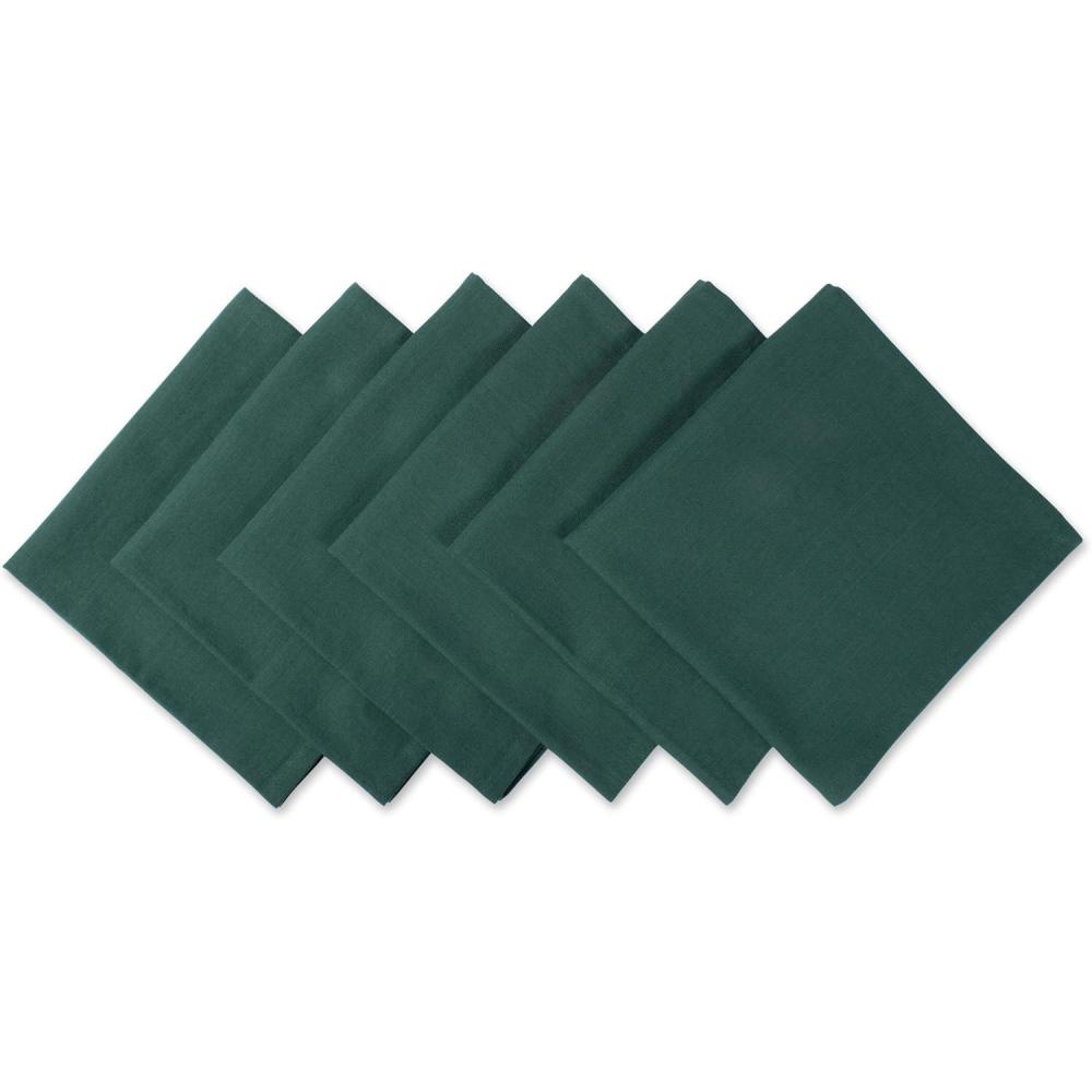 imageDII Solid Napkin Set Collection 20x20 Artichoke 6 PieceDark Green