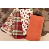 imageDII 100 Cotton Buffet Napkin Machine Washable Oversized Everyday Basic 18x18 Assorted IndigoAutumn Leaves
