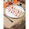 imageDII 100 Cotton Buffet Napkin Machine Washable Oversized Everyday Basic 18x18 Assorted IndigoAutumn Leaves
