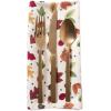 imageDII 100 Cotton Buffet Napkin Machine Washable Oversized Everyday Basic 18x18 Assorted IndigoAutumn Leaves