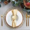 imageDII 100 Cotton Oversized Basic Everyday 20x20 Napkin Set of 6 Gold Satin Knot CAMZ10875