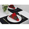 imageDII 100 Spun Polyester Table Top Collection Napkins 18x18 Red 6 PieceWhite