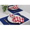 imageDII 100 Spun Polyester Table Top Collection Napkins 18x18 Red 6 PieceWhite