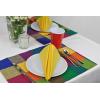 imageDII 100 Spun Polyester Table Top Collection Napkins 18x18 Red 6 PieceWhite