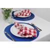 imageDII 100 Spun Polyester Table Top Collection Napkins 18x18 Red 6 PieceWhite
