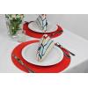 imageDII 100 Spun Polyester Table Top Collection Napkins 18x18 Red 6 PieceWhite
