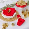 imageDII 100 Spun Polyester Table Top Collection Napkins 18x18 Red 6 PieceWhite