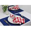 imageDII 100 Spun Polyester Table Top Collection Napkins 18x18 Red 6 PieceWhite