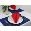 imageDII 100 Spun Polyester Table Top Collection Napkins 18x18 Red 6 PieceWhite