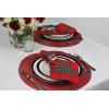 imageDII 100 Spun Polyester Table Top Collection Napkins 18x18 Red 6 PieceWhite
