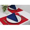 imageDII 100 Spun Polyester Table Top Collection Napkins 18x18 Red 6 PieceWhite
