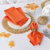 imageDII 100 Spun Polyester Table Top Collection Napkins 18x18 Red 6 PieceWhite