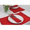 imageDII 100 Spun Polyester Table Top Collection Napkins 18x18 Red 6 PieceWhite