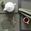 imageDII Basic Everyday Ribbed Tabletop 100 Cotton Placemat Set 13x19 White 6 PieceArtichoke