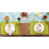 imageDII Basic Everyday Ribbed Tabletop 100 Cotton Placemat Set 13x19 White 6 PieceAvocado