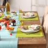 imageDII Basic Everyday Ribbed Tabletop 100 Cotton Placemat Set 13x19 White 6 PieceAvocado