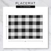 imageDII Basic Everyday Ribbed Tabletop 100 Cotton Placemat Set 13x19 White 6 PieceBarn Red