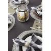 imageDII Basic Everyday Ribbed Tabletop 100 Cotton Placemat Set 13x19 White 6 PieceBlack
