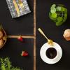 imageDII Basic Everyday Ribbed Tabletop 100 Cotton Placemat Set 13x19 White 6 PieceBlack