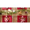 imageDII Basic Everyday Ribbed Tabletop 100 Cotton Placemat Set 13x19 White 6 PieceCardinal Red