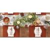 imageDII Basic Everyday Ribbed Tabletop 100 Cotton Placemat Set 13x19 White 6 PieceCinnamon