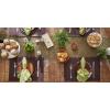 imageDII Basic Everyday Ribbed Tabletop 100 Cotton Placemat Set 13x19 White 6 PieceDark Brown
