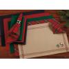 imageDII Basic Everyday Ribbed Tabletop 100 Cotton Placemat Set 13x19 White 6 PieceDark Green