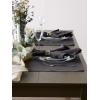 imageDII Basic Everyday Ribbed Tabletop 100 Cotton Placemat Set 13x19 White 6 PieceMineral Gray