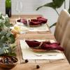 imageDII Basic Everyday Ribbed Tabletop 100 Cotton Placemat Set 13x19 White 6 PieceNatural