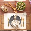 imageDII Basic Everyday Ribbed Tabletop 100 Cotton Placemat Set 13x19 White 6 PieceOff White