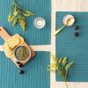 imageDII Basic Everyday Ribbed Tabletop 100 Cotton Placemat Set 13x19 White 6 PieceStorm Blue