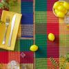 imageDII Basic Everyday Ribbed Tabletop 100 Cotton Placemat Set 13x19 White 6 PieceSummer Check