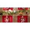 imageDII Basic Everyday Ribbed Tabletop 100 Cotton Placemat Set 13x19 White 6 PieceTango Red