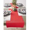 imageDII Basic Everyday Ribbed Tabletop 100 Cotton Placemat Set 13x19 White 6 PieceTango Red