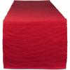 imageDII Basic Everyday Ribbed Tabletop 100 Cotton Placemat Set 13x19 White 6 PieceTango Red