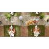 imageDII Basic Everyday Ribbed Tabletop 100 Cotton Placemat Set 13x19 White 6 PieceVineyard Green