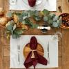 imageDII Basic Everyday Ribbed Tabletop 100 Cotton Placemat Set 13x19 White 6 PieceWhite