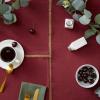 imageDII Basic Everyday Ribbed Tabletop 100 Cotton Placemat Set 13x19 White 6 PieceWine