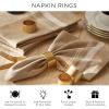imageDII Basic Napkin Ring Collection Decorative Gold One Size 6 CountOne Size
