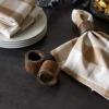 imageDII Basic Napkin Ring Collection Decorative Rustic Farmhouse Style Large Set Black Rub Finish 6 PieceBlack Rub Finish