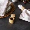 imageDII Basic Napkin Ring Collection Decorative Rustic Farmhouse Style Large Set Black Rub Finish 6 PieceLight Finish