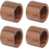 imageDII Basic Napkin Ring Collection Decorative Rustic Farmhouse Style Large Set Black Rub Finish 6 PieceWood Band