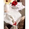 imageDII Beautiful Peony Flower Napkin Rings Deep Red 4 PieceDeep Red
