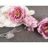 imageDII Beautiful Peony Flower Napkin Rings Deep Red 4 PiecePink