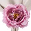 imageDII Beautiful Peony Flower Napkin Rings Deep Red 4 PiecePink