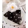 imageDII Beautiful Peony Flower Napkin Rings Deep Red 4 PieceWhite